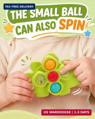 3PCS Dinosaur Suction Cup Toys for 1 Year Old Boys Girls | Sensory Baby Bath Toy