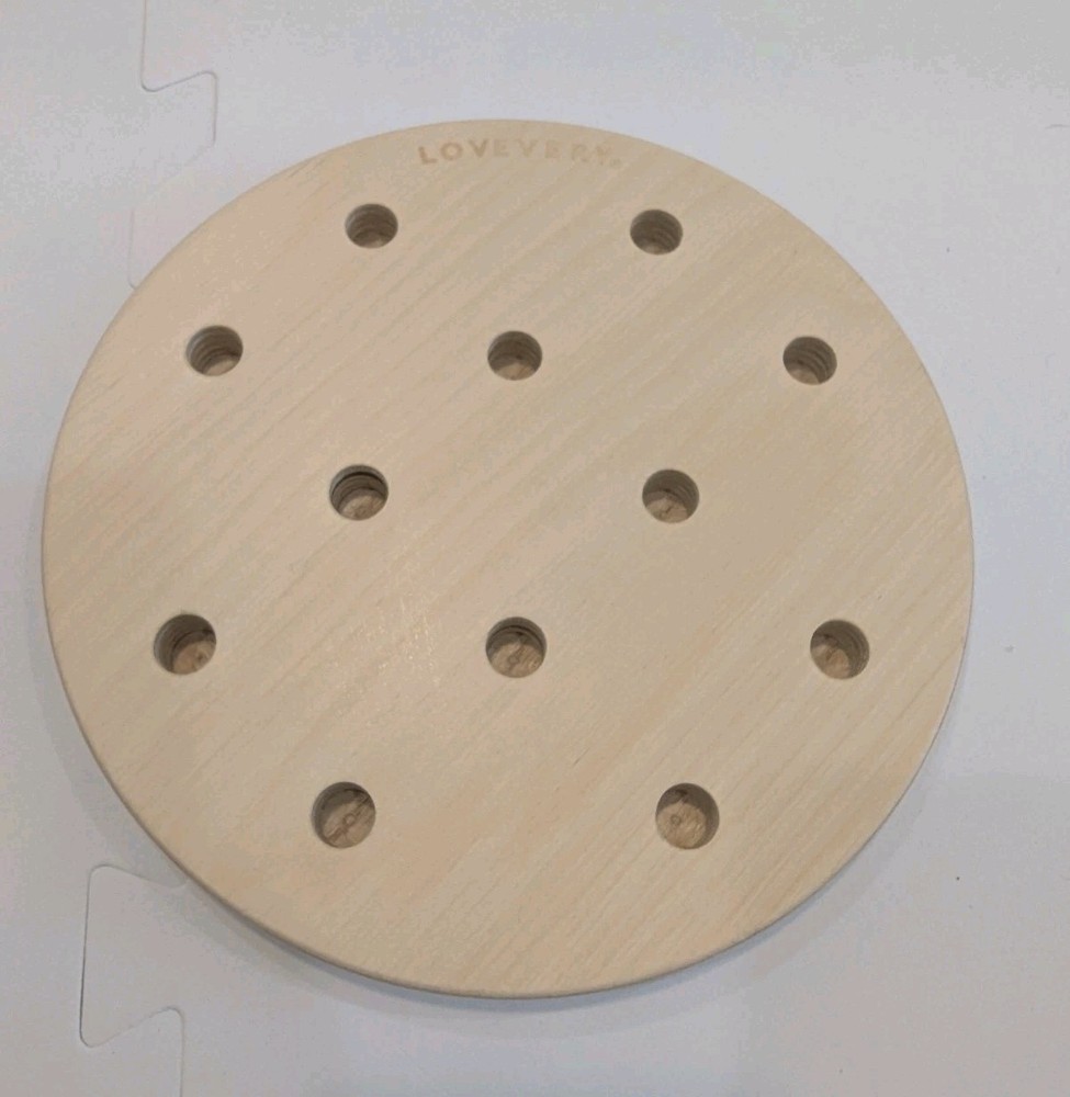 LOVEVERY Replacement Wooden Stacking Pegboard *Board Only* Adventurer Play Kit