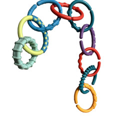 Educational Baby Toy Links Multiple Brands, Colors, Textures Preowned