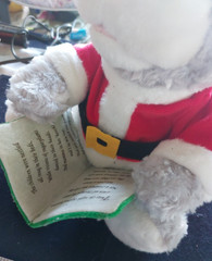Cuddle Barn Holiday Animated Story Time Plush Teddy Bear-Night Before Christmas
