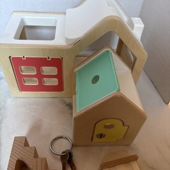 Lovevery Wood Stackable Modular House Dollhouse With Key Camper Bed Slide Lot