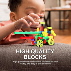 STEM Building Blocks Toy for Kids, Educational Toddlers Preschool Brain Toy Kit,