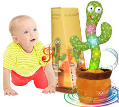 Talking Dancing Cactus Baby Toy Repeats Voice English Songs Gift for Kids