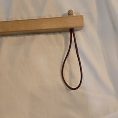 MCM Vintage Crib Mobile+ Creative Playthings Wood-Metal-Cording- Orange&Natural
