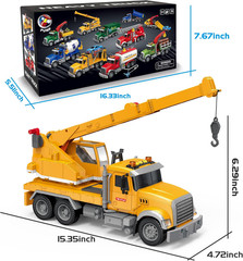 Dwi Dowellin Toys for 3 Years Old Boys Girls Kids,Construction Toy Crane Truck w