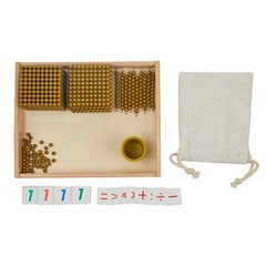 Montessori Math Beads Golden Beads Materials for Toddlers Learning Toys