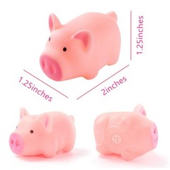 HAKACC 20 PCS Mini Squishies Pig Bath 1.5×1.5×2.5 Inch (Pack of 20), Pink