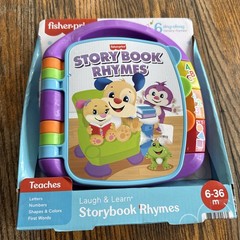 Fisher-Price Laugh and Learn Storybook Rhymes Book with Lights & Sounds Blue