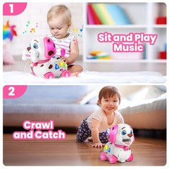 Puppy Toy for 1 Year Old Girl Gift, Musical Baby Toy 6-12-18 Month, First Bir