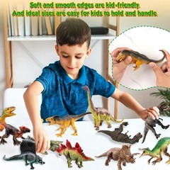 12 Piece Dinosaur Toy Collection for Kids – Engage in Fun Learning Experiences!