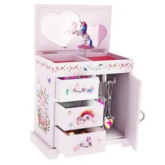 Pretty Me Unicorn Musical Jewelry Box for Kids – Gifts for Girls, Ages 3-8,