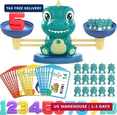 Dinosaur Math Balance Toys – Montessori Toys for 3 Years Old Kids, Learning and