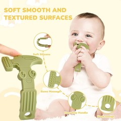 TYRY.HU Baby Teething Toys for Babies 0-6 Months 6-12 Months, BPA Free Set A