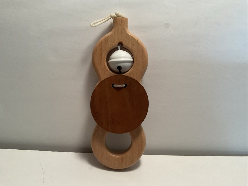 Lovevery Batting Ring Wooden Rattle Bell Toy Replacement for Baby Play Gym