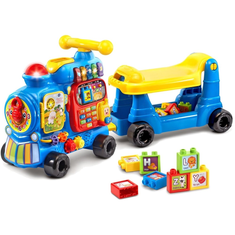 VTech Sit-to-Stand Ultimate Alphabet Train – Blue | Educational Toy for Toddlers