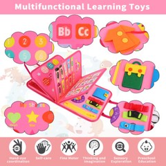 Toddlers Learning/Activities Toy Montessori Toys Busy Board for 2 Years Old Girl