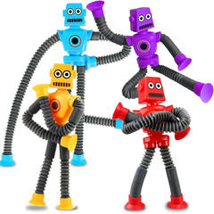 Robot Sensory Travel Roadtrip Toys 4Pcs for Toddlers Kid Boy Year Old Ages 3 4 5