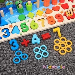 Kids Montessori Math Toys For Toddlers Educational Wooden Puzzle Board Toy