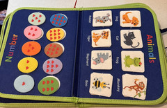 Multicolor Felt Learning Toy Book with Animals, Numbers, Dinosaurs