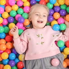 100PCS Ocean Balls 5.5cm Colorful Soft Baby Kids Pit Balls Swim Fun Play Toys US