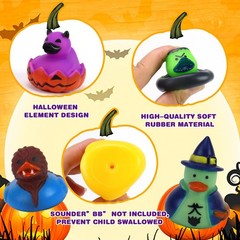 Fudragtn 50 Pcs Halloween Rubber Ducks Halloween Ducks For Jeeps Ducking Random