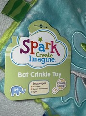 Spark Create Imagine Bat Crinkle Me Baby Toy Blue Walmart