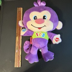 Fisher Price Laugh & Learn Learning Opposites Purple Monkey plush toy 2012 Video