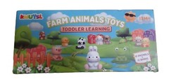 Learning Toys for 1,2,&3 Toddlers 20 Pcs Farm Animals Toy Counting Skill Color