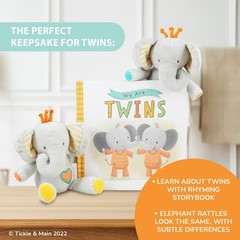 Baby Gift Set for Twins Newborn & Infant – 3-Piece, Multicolor – Rhyming Baby…