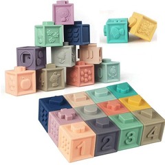Soft Stacking Blocks for Baby – Sensory Montessori Toys Toddler Activities – …
