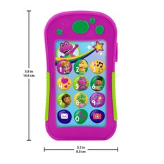Barney Phone Musical Toddler Toy with Lights Multilanguage