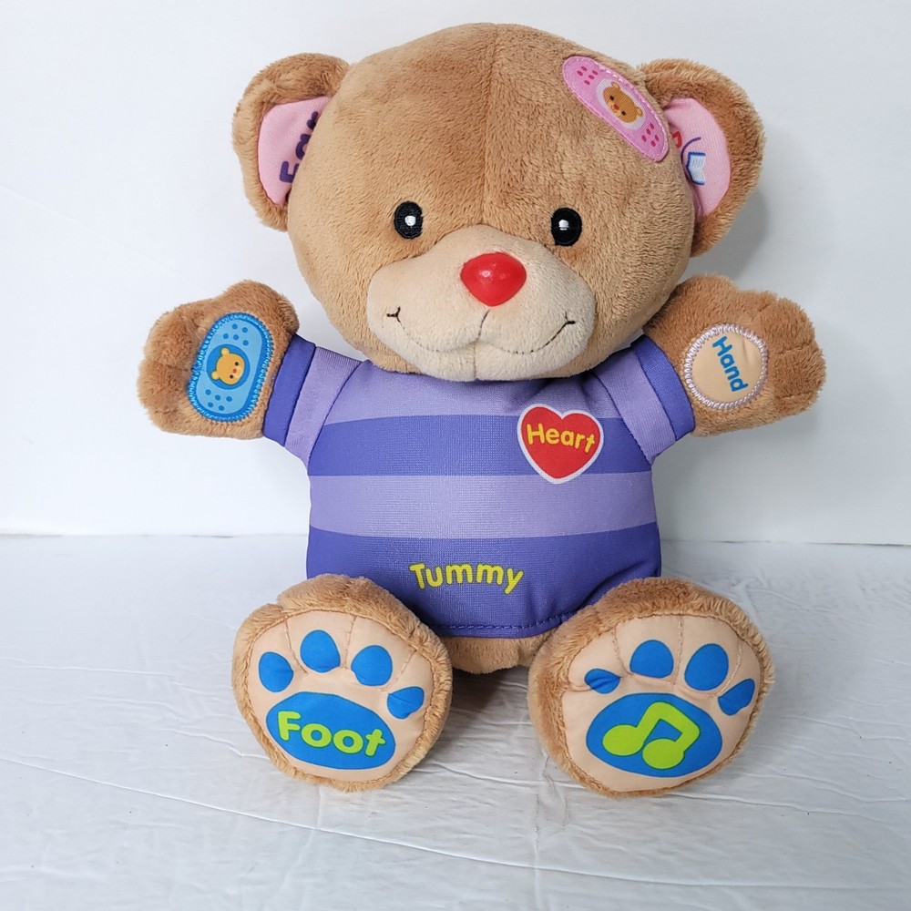 Vtech Care and Learn Plush Teddy Bear Patient Stuffed Interactive Talks Sings