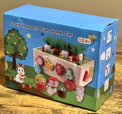 Skyfield Fruit Harvest Fun Game Cart – Shape And Color Recognition Wood Toy
