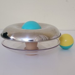 Lovevery Tip & Turn Stainless Steel Explorer Play Kit Spin Top Toy 9-10 Months