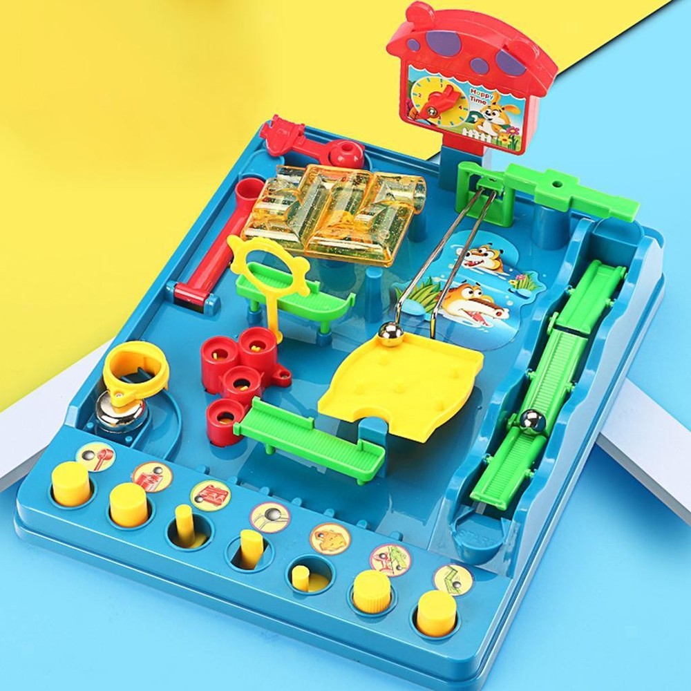Puzzle Maze Tabletop Board Game Motor Skills Sensory Toy for Kids Adult