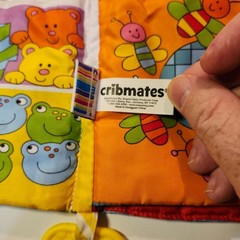 Cribmates Baby’s My 1st 123 Book Soft Crinkle Teether Crib Stroller Toy