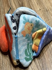 Melissa & Doug Ocean Tummy Time Triangle Sensory Soft Baby Toy