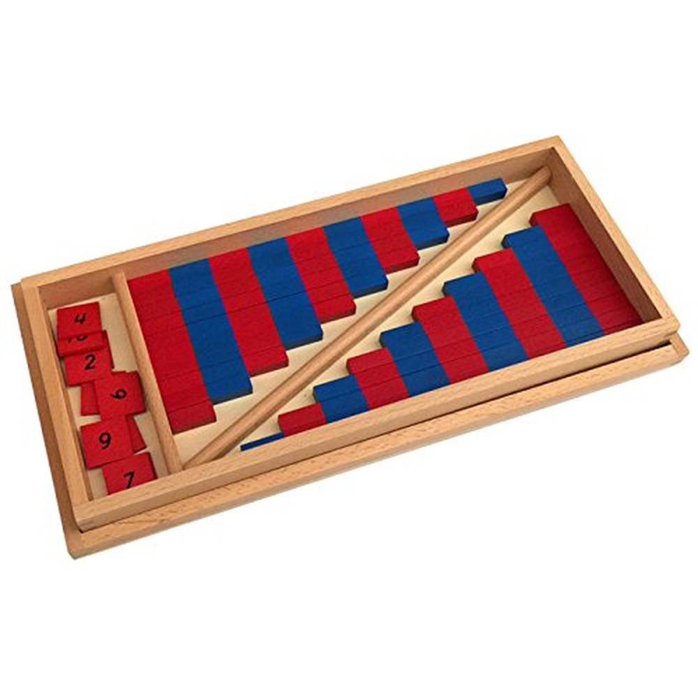 Montessori Small Number Numerical Rods with Number Tiles
