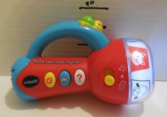 VTech Spin and Learn Color Flashlight Educational Electronic Learning Toy Red