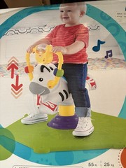 Fisher Price Go Baby Bounce & Spin Zebra ~Toddler Ride On~ NIB