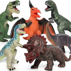 Large 6-Piece Dinosaur Toy Set – Durable and Realistic for Imaginative Play