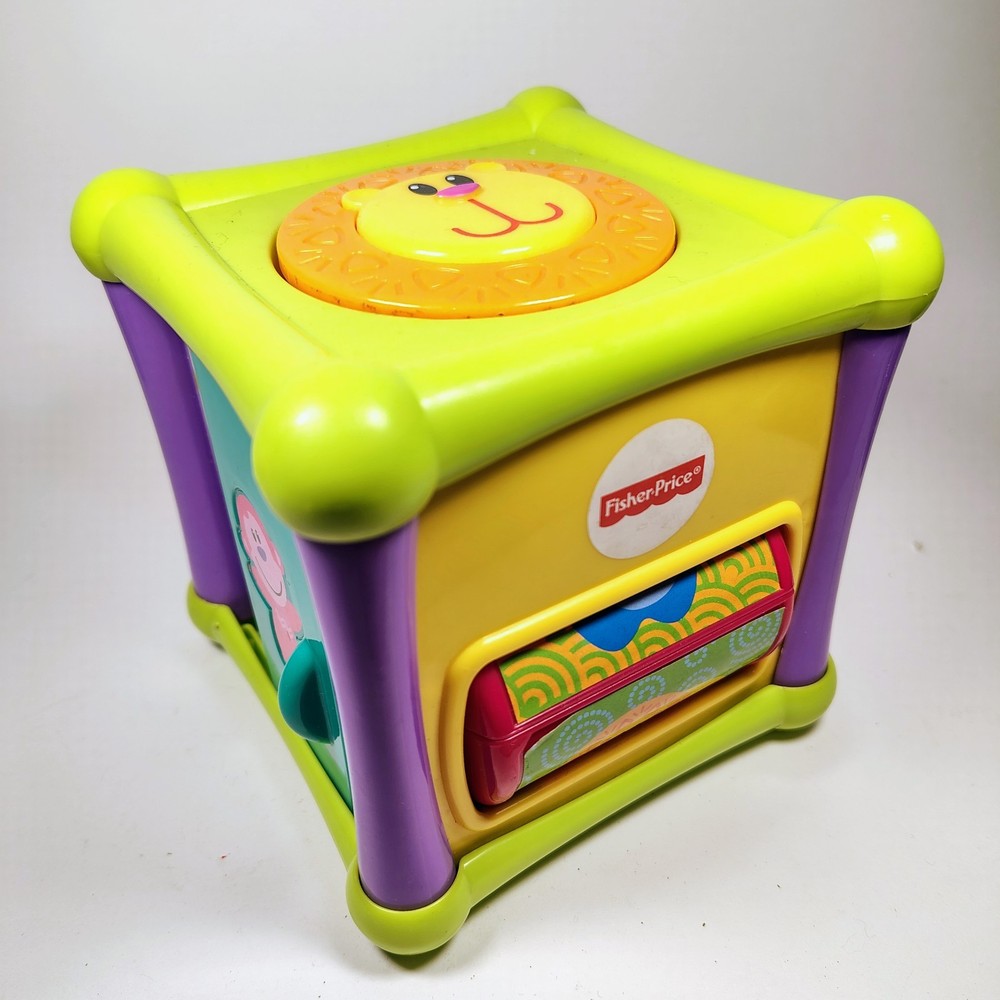Fisher-Price Animal Activity Cube Toy Exploration Fun Ages 6-36 Months