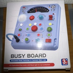 Busy Board Montessori Toys for Toddlers 3+ Up Year Old with 13 LED Lights
