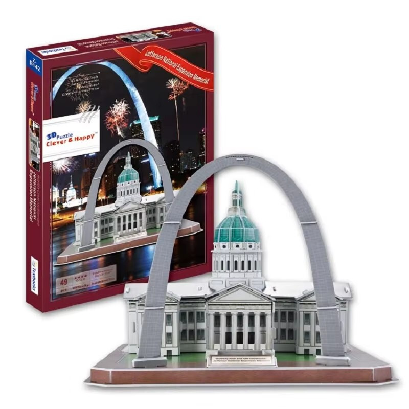 Jefferson National Expansion Memorial US 3D Paper Puzzle Building Model Toy gift