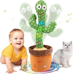 Dancing Talking Cactus Toy for Babies 6-12 – Interactive Educational Fun