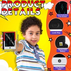 12 Pack Cartoon Animation Party Favors Mini LCD Writing Tablet 4.6 Inch Doodl…