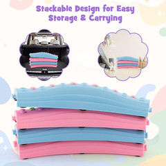 Montessori Balance Beam & Textured Stepping Stones – 20PCS Sensory Play Set