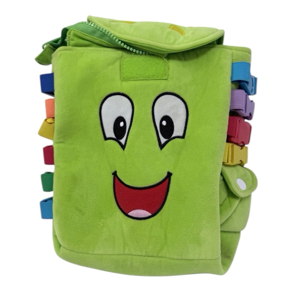 Buckle Toy – Buddy Activity Backpack – Educational Learning Toy with Zippered
