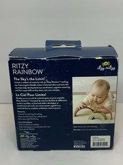 Itzy Ritzy Rainbow Stacking Toy ~ Baby Toddler Soft Silicone 5 Pc Toys NEW