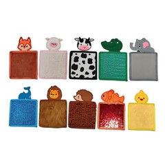 10x Animal Shape Sensory Mat Interactive Learning Toy Portable Polyester Kids